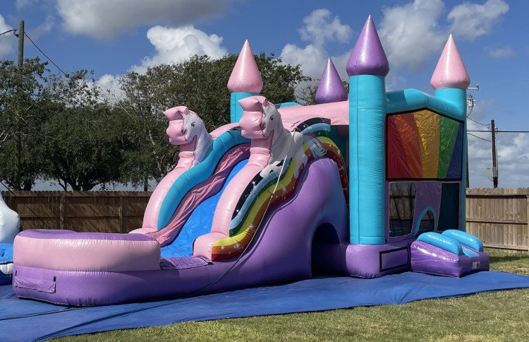 Unicorn Castle with Slide (Wet or Dry)